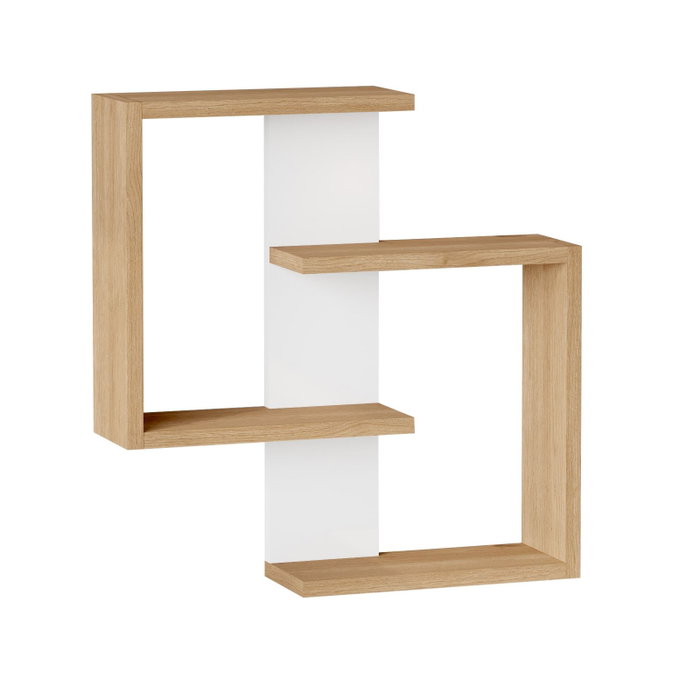 Hanah Home Ars1-Sw Estantería de Pared Roble y Blanco Hanah Home Ars1-Sw Estantería de Pared Roble y Blanco
